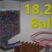 18 200 Colorful Balls Marble Run Loop Animation V11