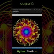 Wondrous Round Animation Using Python Turtle Shorts Youtubeshorts