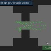 RTS Group Pathfinding Obstacle Demo 1