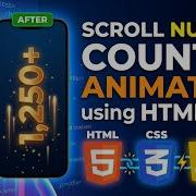 How To Make Scroll Number Counter Animation Using HTML CSS JAVASCRIPT
