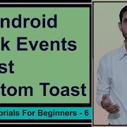 OnClick Event Listener On A Button Toast In Android Custom Toast Android Studio Tutorial 6