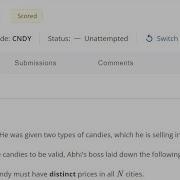 Candies Codechef Solution In C Starters 65 Rated Till 6 Stars Codechef Contest