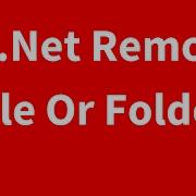 VB Net How To Delete File And Folder In Visual Basic Net With Source Code