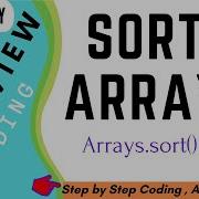8 1 Write A Java Program To Sort The Numeric Array Using Arrays Sort