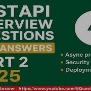 FastAPI Interview Questions Answers 2025 Advanced Python Backend Developer Prep Part 2