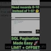 How To Skip Rows Using OFFSET In SQL