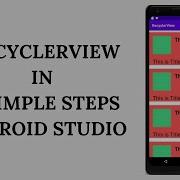 RecyclerView In 5 Simple Steps Android Studio Latest 2020 Version 3 6 Tutorial