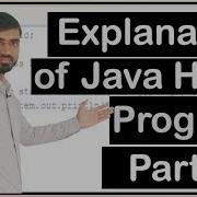 Explanation Of Java Hello World Program By Deepak Part 2 Hindi