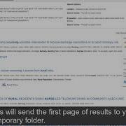 Searching In CINAHL Saving Your Results