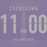 11 Minute Countdown Timer Flip Clock With Bell Alerts