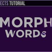 After Effects Tutorial MORPH WORDS Into Other Words Motion Graphics Transition