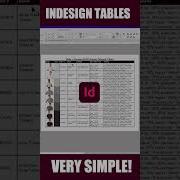 Making Tables Indesign Tutorial Adobe Shorts Tutorial Video Viral Design