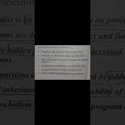 Characteristics Of OOPS C Java Shorts Computer Science Dsssb Net Htet Pgt Tgt Kvs