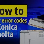 How To Clear Error Codes In Konica Minolta