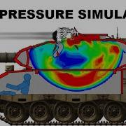OVERPRESSURE SIMULATION 125mm High Explosive Vs Leopard 1 Pressure Wave Armour Penetration
