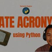 Python Game Create Acronyms Using Python Live Coding Code Review