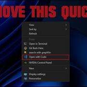 HOW TO REMOVE OPEN WITH CODE IN THE CONTEXT MENU