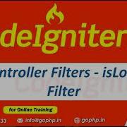 46 IsLoggedIn Filter Controller Filters CodeIgniter 4 Tutorials