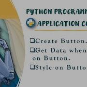 Create Button In Python Tkinter Part5