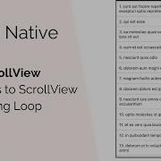 React Native ScrollView Add Items To ScrollView Using Loop