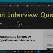 Python Programming Language Interview Questions And Answers Part 1 Python For Beginners Course