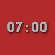 Red Countdown Timer 7 Minutes
