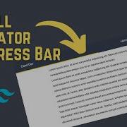 Create A Scroll Indicator Progress Bar In React Tailwind CSS