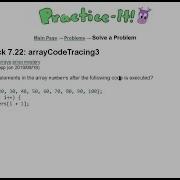 Java Practice It Self Check 7 22 ArrayCodeTracing3 Arrays Syntax Array Basics
