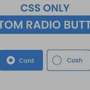 Custom Radio Buttons CSS