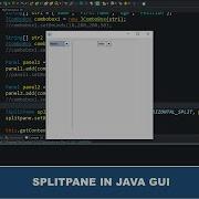 Урок по Java GUI 66 Создание SplitPane с использованием класса JSplitPane в Java GUI Swing