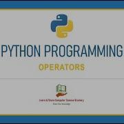 Python Programming 7 Python Operators In Detail Python Programming In Tamil
