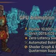 Render 10 000 Animated Units With ZERO CPU Cost GPU Animation Entities PRO For Unity DOTS