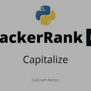 Capitalize HackerRank Solution