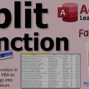 Using The Split Function In Microsoft Access VBA To Break Apart Strings Into Individual Field Values