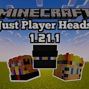 NEW Just Player Heads Mod Minecraft 1 21 Mod Showcase