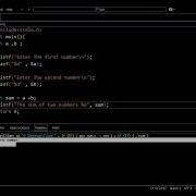 C Tutorial Sum Of Two Numbers