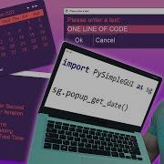 Make A GUI With Just ONE LINE Of Code Using Python