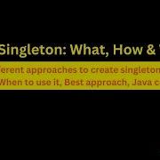 Singleton Design Pattern In Java How To Create Singleton Class In Java