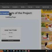 Leap Year Finder Using HTML CSS And JavaScript With Source Code