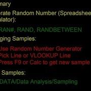 SAMPLING FROM LARGE DATA SET
