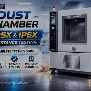 Dust Chamber Complete IP5X IP6X Resistance Testing Guide