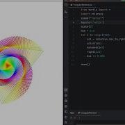 Creating Beautiful Triangular Spiral Design Using Python Turtle ASMR No Talking