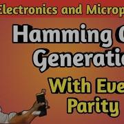 10 2 Hamming Code Generation With Even Parity Example