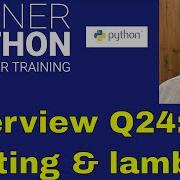 Python Interview Question 24 Sorting With Lambda