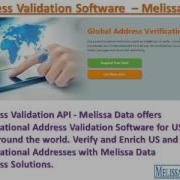International Address Validation Software Melissa Data