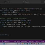 9 Find Unique Characters In A String Using IndexOf Method Interview Coding Questions Javacode