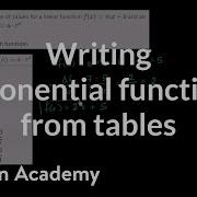 Constructing Linear And Exponential Functions From Data Algebra II Khan Academy