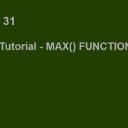 SQLite Tutorial Part 31 MAX FUNCTION IN SQLITE