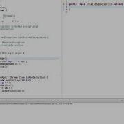 Java Tutorial How To Create An Exception Class