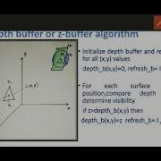 Computer Graphics 6 2 Depth Buffer Algorithm Z Buffer And A Buffer Algorithm